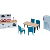 Gifi Jeux D'Imagination Et D'Imitation<Accessoires cuisine maison de poupée en bois x7
