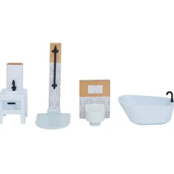 Gifi Jeux D'Imagination Et D'Imitation<Accessoires salle de bain maison de poupée en bois x4