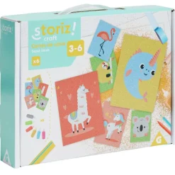 Gifi Jeux Créatifs<Activité carte à sable coloré x6