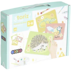 Gifi Jeux Créatifs<Activité peinture doigt avec 3 cartes à motif animal