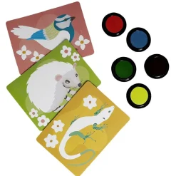 Gifi Jeux Créatifs<Activité peinture doigt avec 3 cartes à motif animal
