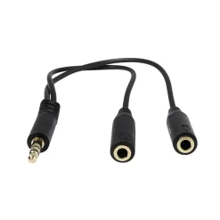 Adaptateur jack mâle double sorties jack 3,5 mm Femelle*Gifi Clearance