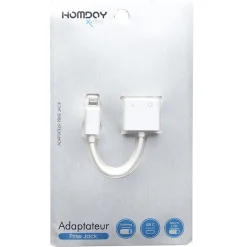 Adaptateur mini Jack/Chargeur pour IPhone*Gifi Best