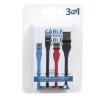 Adaptateur USB 3 en 1 USB-C - micro USB - Lightning*Gifi Clearance