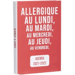 Agenda scolaire Premium Allergique 2021 2022*Gifi New