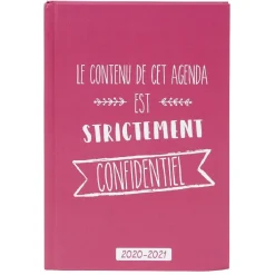 Agenda scolaire Premium confidentiel 2020 2021*Gifi Online