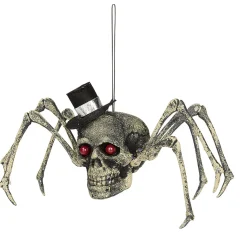 Araignée à suspendre Halloween avec tête de mort*Gifi Best