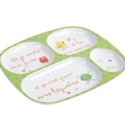 Assiette 4 compartiments enfant Les Maternelles*Gifi Outlet