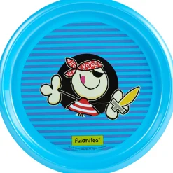 Assiette enfant plastique bleue Fulanitos*Gifi Discount