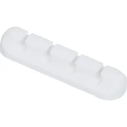 Attache câble adhésif 4 entrées noir ou blanc*Gifi Discount