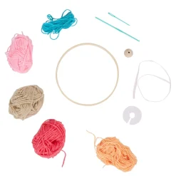 Gifi Attrape rêve à fabriquer au crochet macramé bois