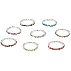 Clearance Gifi Bague élastique imitation cristal