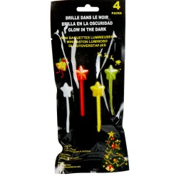 Baguette étoile lumineuse phosphorescente x4*Gifi New