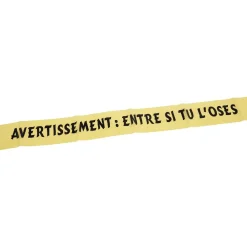 Bannière scène de crime 6 m x2*Gifi Sale