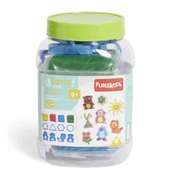 Gifi Jeux Créatifs<Baril de 4 pâtes à modeler 120g avec accessoires de moulage