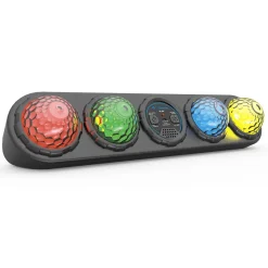 Barre LED 4 disco balls noir*Gifi Best