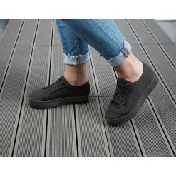 Online Gifi Baskets plateforme noire en toile pointure 39