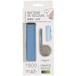 Batterie chargeur Powerbank avec attache porte-clés 1800mAh*Gifi Best