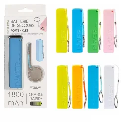 Batterie chargeur Powerbank avec attache porte-clés 1800mAh*Gifi Best