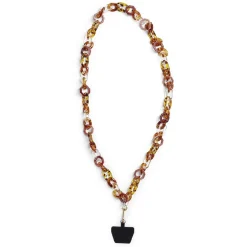 Bijou chaîne de téléphone maille en plastique multicolore L120cm*Gifi Sale
