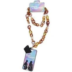 Bijou chaîne de téléphone maille en plastique multicolore L120cm*Gifi Sale
