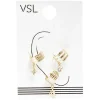 Best Gifi Bijou d'oreille anneau avec pendentif x3
