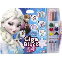 Gifi Bloc de coloriage Reine des neiges 5 en 1