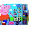Gifi Bloc de coloriage XL Peppa pig 5 en 1