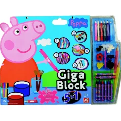 Gifi Bloc de coloriage XL Peppa pig 5 en 1