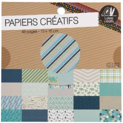 Gifi Bloc de papiers loisir créatif 40 pages design bleu