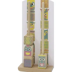 Gifi Jeux D'Imagination Et D'Imitation<Blocs Totem à empiler en bois certifié FSC®