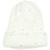 Discount Gifi Bonnet perle beige en acrylique
