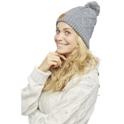 Online Gifi Bonnet à pompon amovible x3