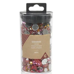 Gifi Boîte de gemmes roses et oranges 80 g
