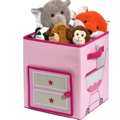 Gifi Jeux D'Imagination Et D'Imitation<Boîte de rangement 2en1 table à langer rose pour enfant