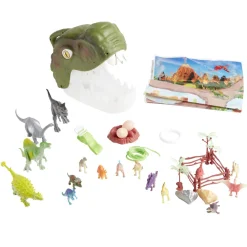Best Gifi Boîte de rangement tête de dinosaure avec figurines