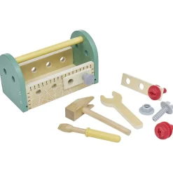 Online Gifi Boîte à outils en bois 10 éléments