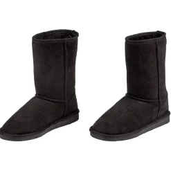 Best Gifi Botte à fourrure pour femme noir taille 36/37