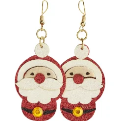 Hot Gifi Boucle d'oreille forme Père Noël rouge