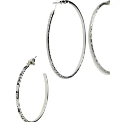 Hot Gifi Boucles d'oreilles Créoles - Lot de 2 paires