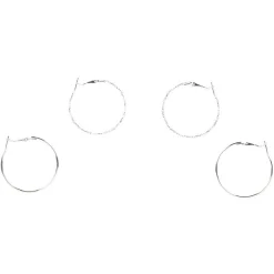 Gifi Boucles d'oreilles Créoles - Lot de 2 paires