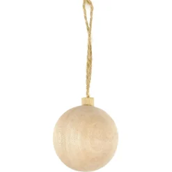 Gifi Boule de Noël à décorer en bois Ø4,8 cm