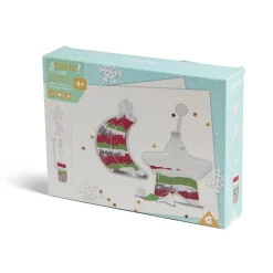 Gifi Boule de Noël phosphorécente à confectionner x2