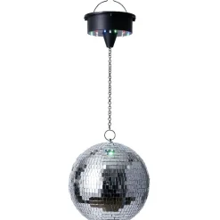Boule disco à LED Homday Party Ø20xL54,5cm - rotation 360°*Gifi Hot