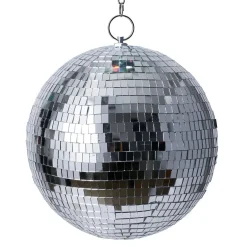 Boule disco à LED Homday Party Ø20xL54,5cm - rotation 360°*Gifi Hot