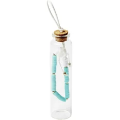 New Gifi Bracelet ajustable perle plage dans fiole en verre