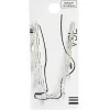 Sale Gifi Bracelet chaîne de cheville 2 rangs maille simple et plumes argenté