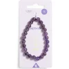 Best Gifi Bracelet crystal fin 24 perles améthyste noir - Énergie