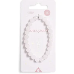 Hot Gifi Bracelet crystal large 26 perles quartz rose - Amour