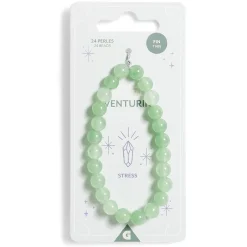 Discount Gifi Bracelet crystal large 26 perles aventurine vert - Stress